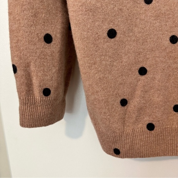 Pure Collection Polka Dot Cashmere Crew Neck Sweater Womens 12 - Picture 4 of 4